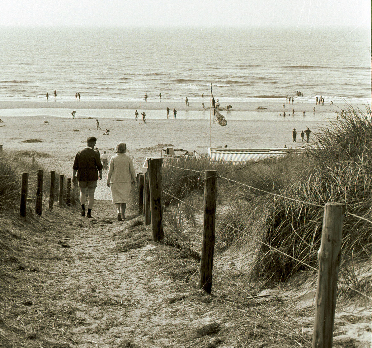 Aan het Texelse strand