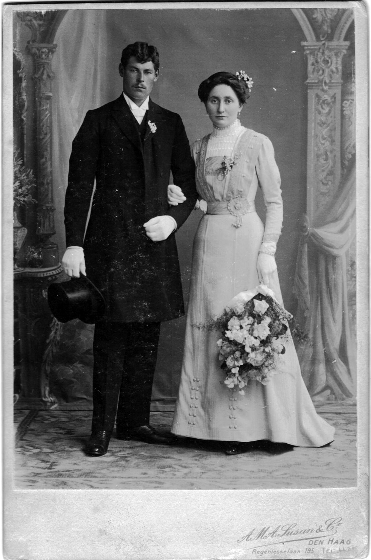 Huwelijk Van der Meer - Van Diessen 26 juni 1912