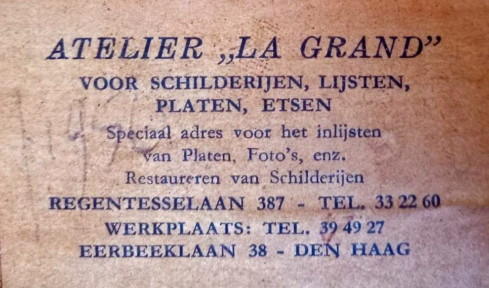 Etiket Atelier La Grand