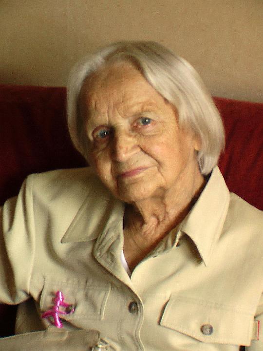 W. la Grand-Kreffer op haar 90e verjaardag